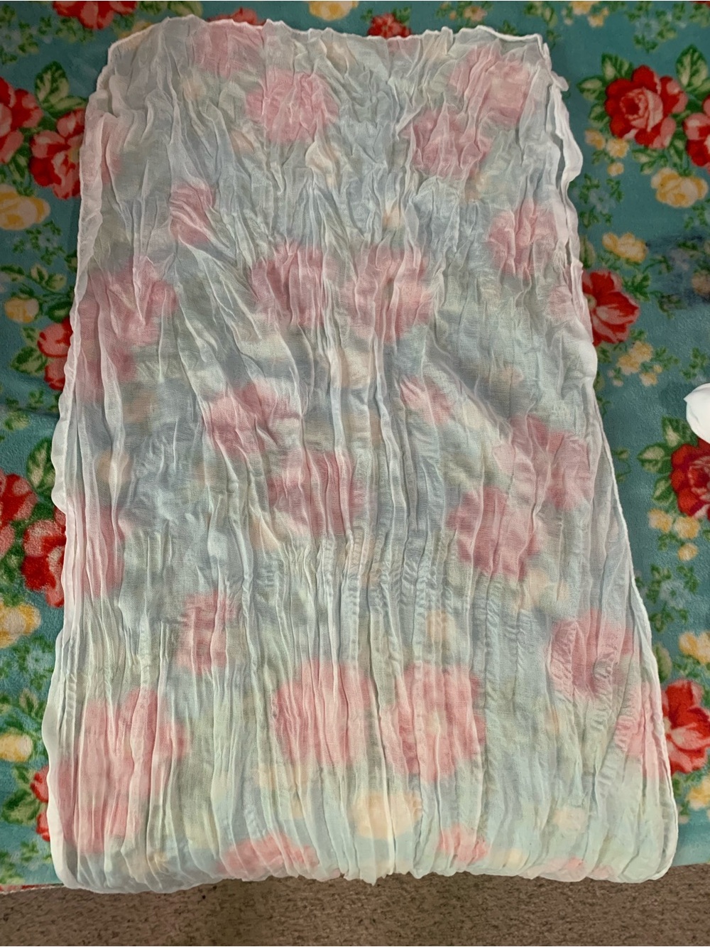 7 White Crinkle Cheese Cloth Table Runners 66 x 22 Each